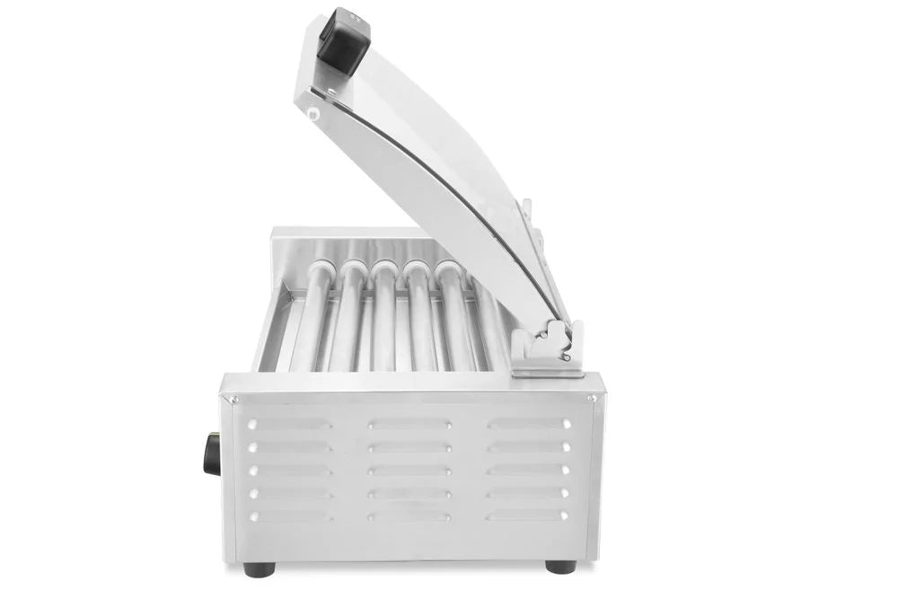 Rollengrill, 1-Zone mit Energiesparabdeckung, HENDI, 7 Rollen, 230V/620W, 566x375x(H)259mm