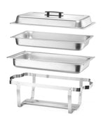 Chafing dish - 4er-Set, HENDI, GN 1/1, 7,5L, 600x355x(H)305mm