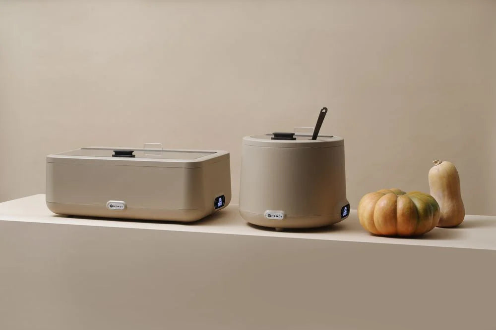 Chafing Dish UNIQ, HENDI, Beige, 220-240V/700W, 607x402x(H)245mm