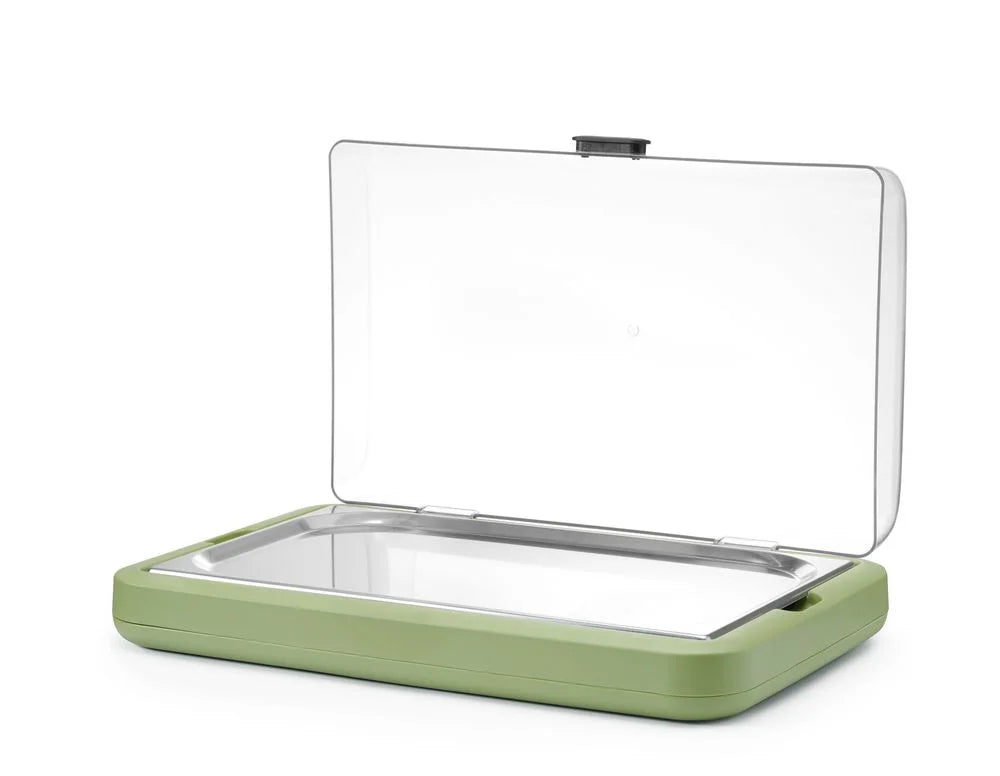 Kühldisplay UNIQ, HENDI, designed by Robert Bronwasser, GN 1/1, Grün, 593x389x(H)147mm