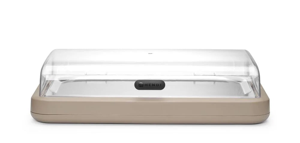 Kühldisplay UNIQ, HENDI, designed by Robert Bronwasser, GN 1/1, Beige, 593x389x(H)147mm