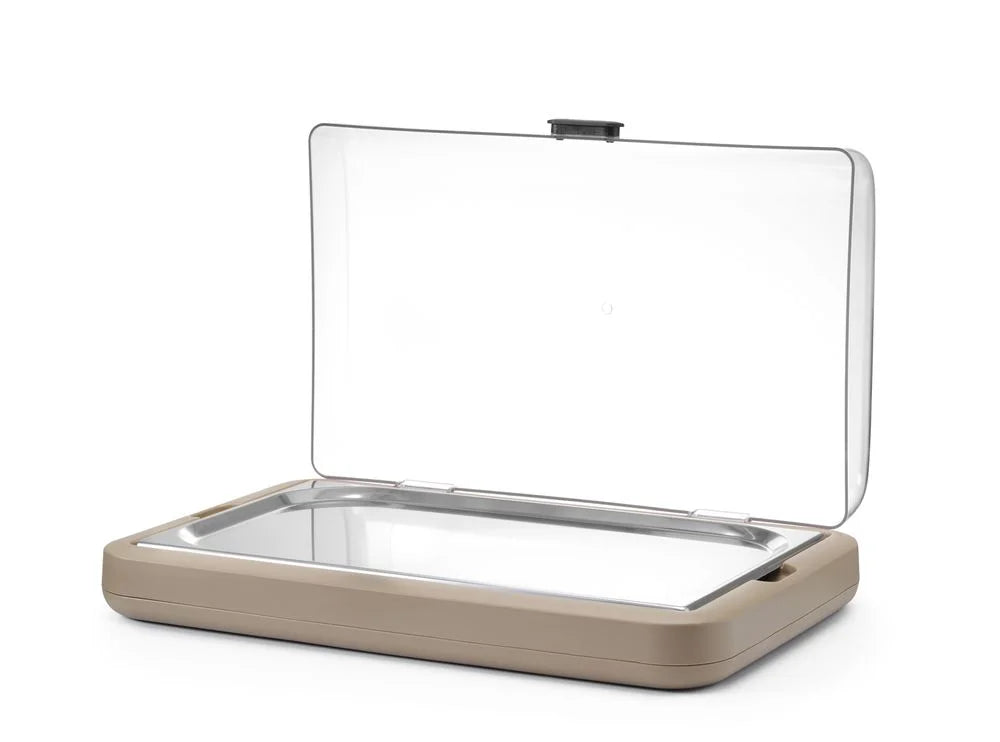 Kühldisplay UNIQ, HENDI, designed by Robert Bronwasser, GN 1/1, Beige, 593x389x(H)147mm