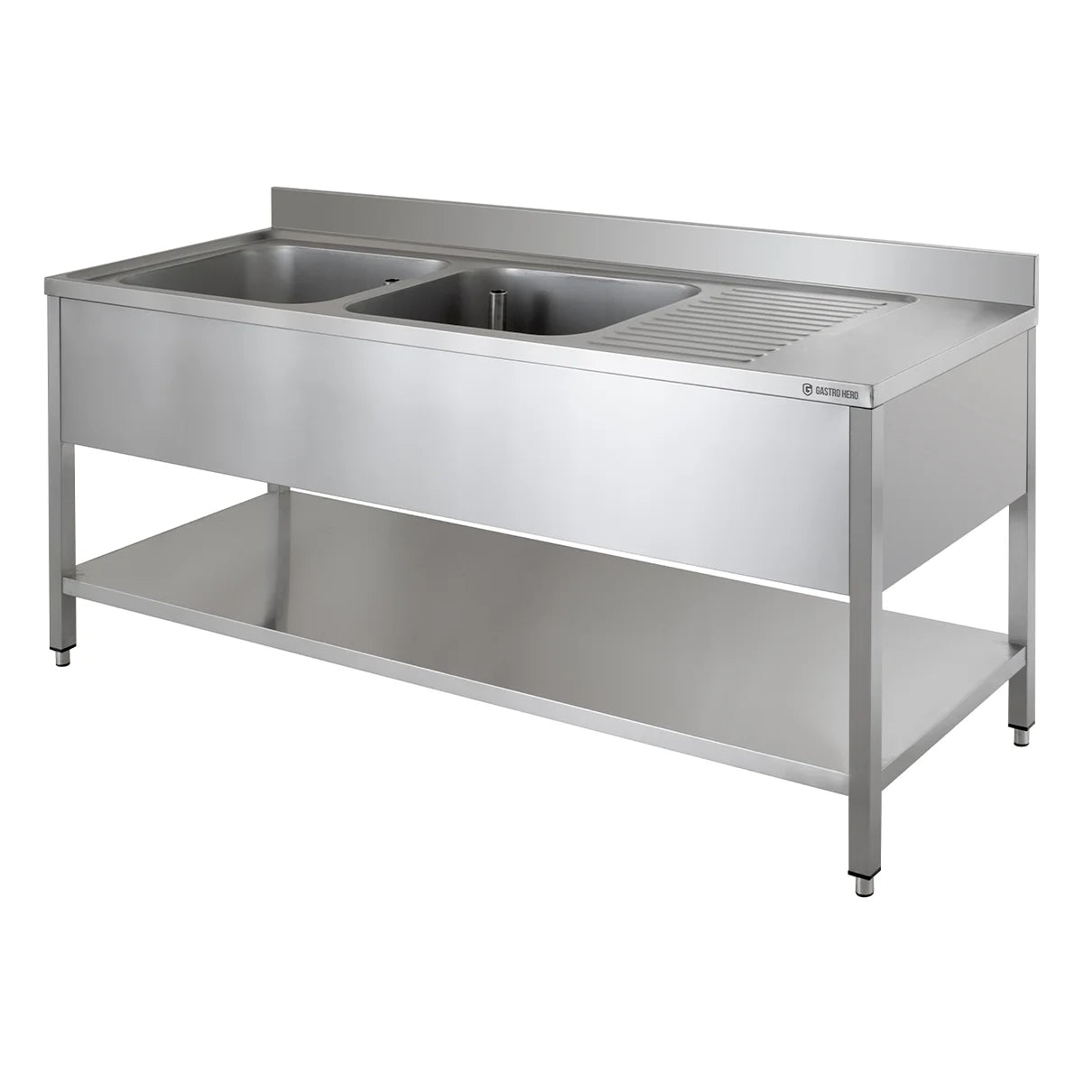 Spültisch ECO 15x6 mit 2 Becken links
