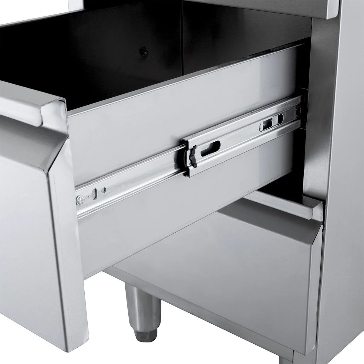 Edelstahl-Schubladenschrank BASIC 3er Einheit 700, AISI 201