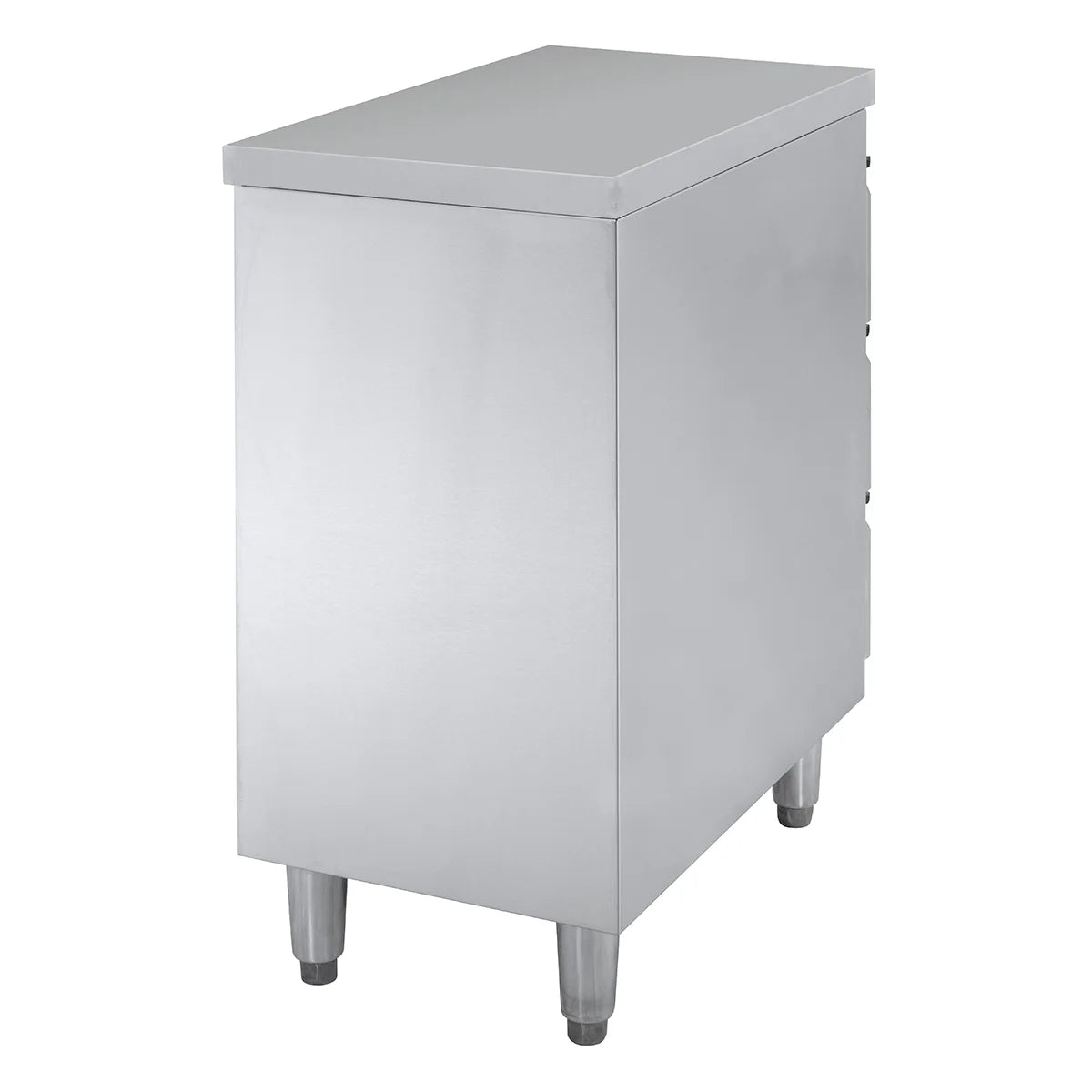 Edelstahl-Schubladenschrank BASIC 3er Einheit 700, AISI 201