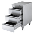 Edelstahl-Schubladenschrank BASIC 3er Einheit 600, AISI 201