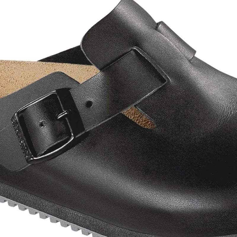 Birkenstock Boston Super Grip Clogs schwarz Größe 39
