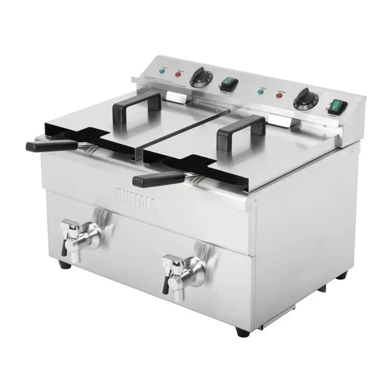 Buffalo Doppel-Induktionsfritteuse 2x 3000W