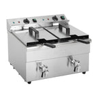 Buffalo Doppel-Induktionsfritteuse 2x 3000W