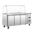 Polar U-Serie 3-türige GN-Saladette mit Schutzhaube