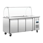 Polar U-Serie 3-türige GN-Saladette mit Schutzhaube