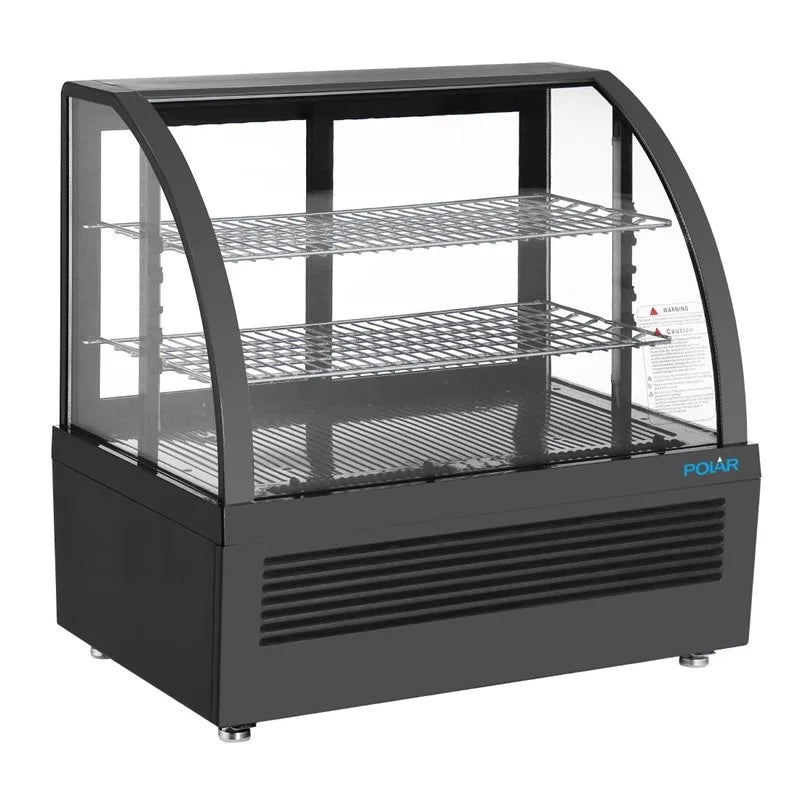 Polar C-Serie Tischkühlvitrine 100 Liter schwarz