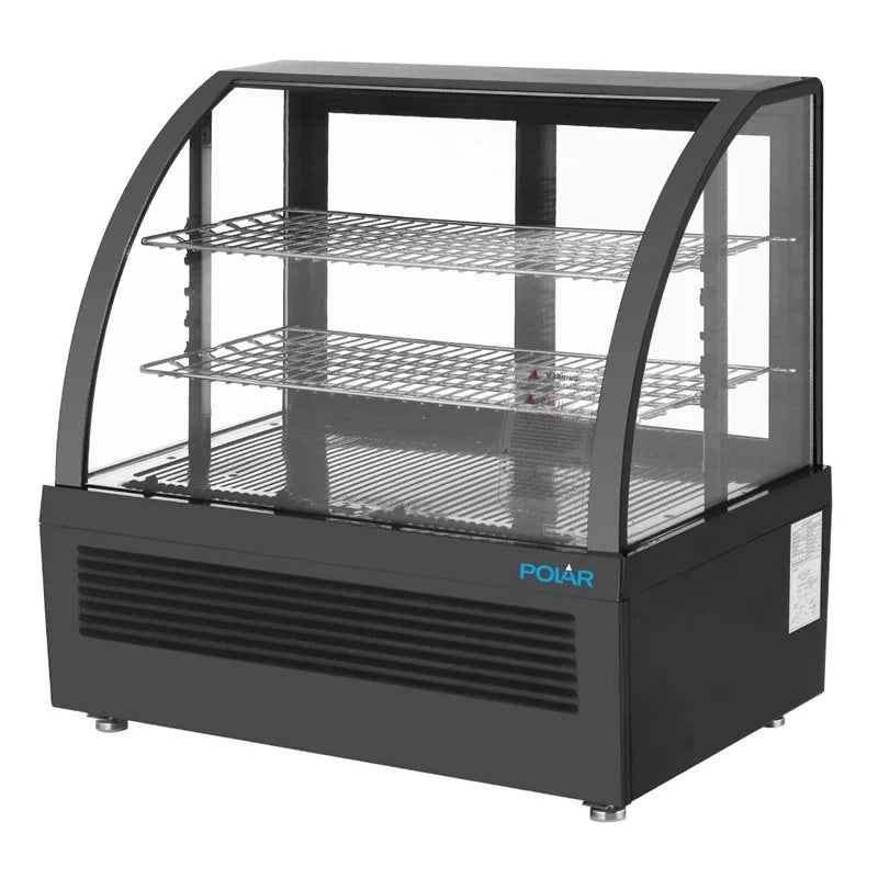 Polar C-Serie Tischkühlvitrine 100 Liter schwarz