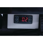 Polar C-Serie Standkühlvitrine 235 Liter mit gebogener Tür, schwarz
