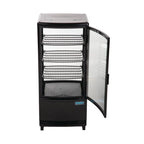 Polar C-Serie Tischkühlvitrine 86 Liter mit gebogener Tür, schwarz