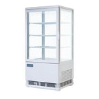 Polar C-Serie Tischkühlvitrine 86 Liter mit gebogener Tür, weiß