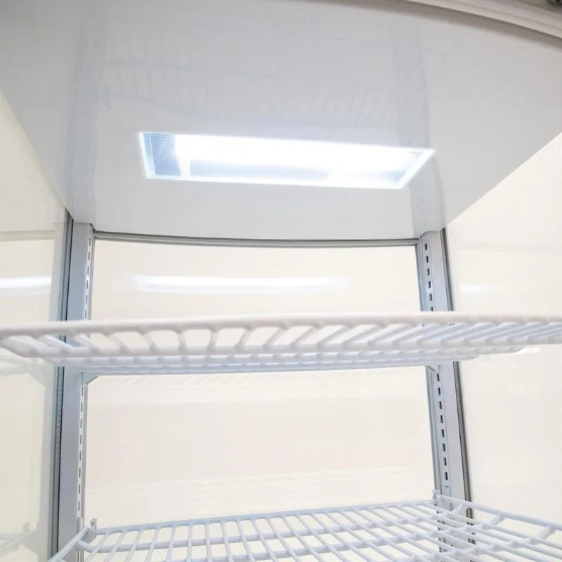 Polar C-Serie Tischkühlvitrine 86 Liter mit gebogener Tür, weiß