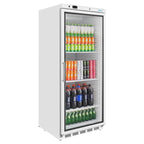 Polar C-Serie Lagerkühlschrank 600 Liter mit Glastür, weiß