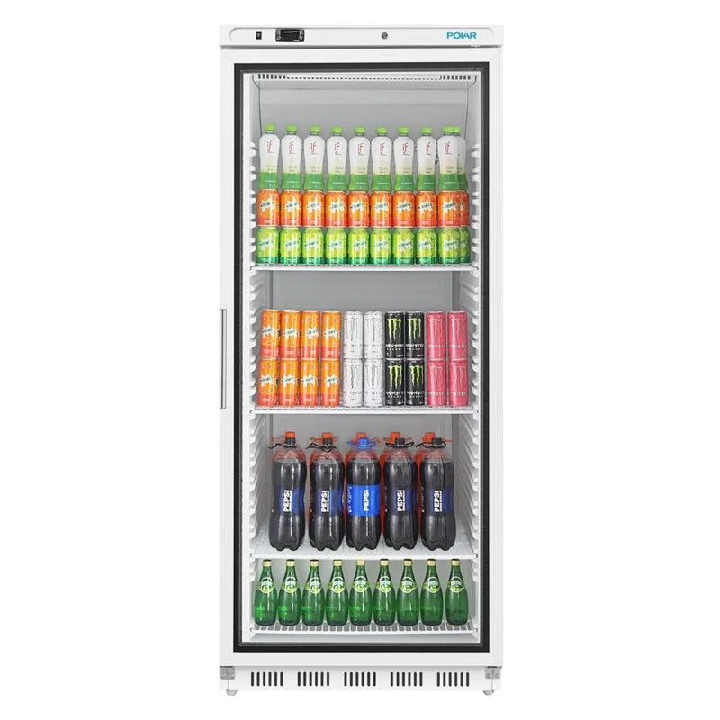 Polar C-Serie Lagerkühlschrank 600 Liter mit Glastür, weiß