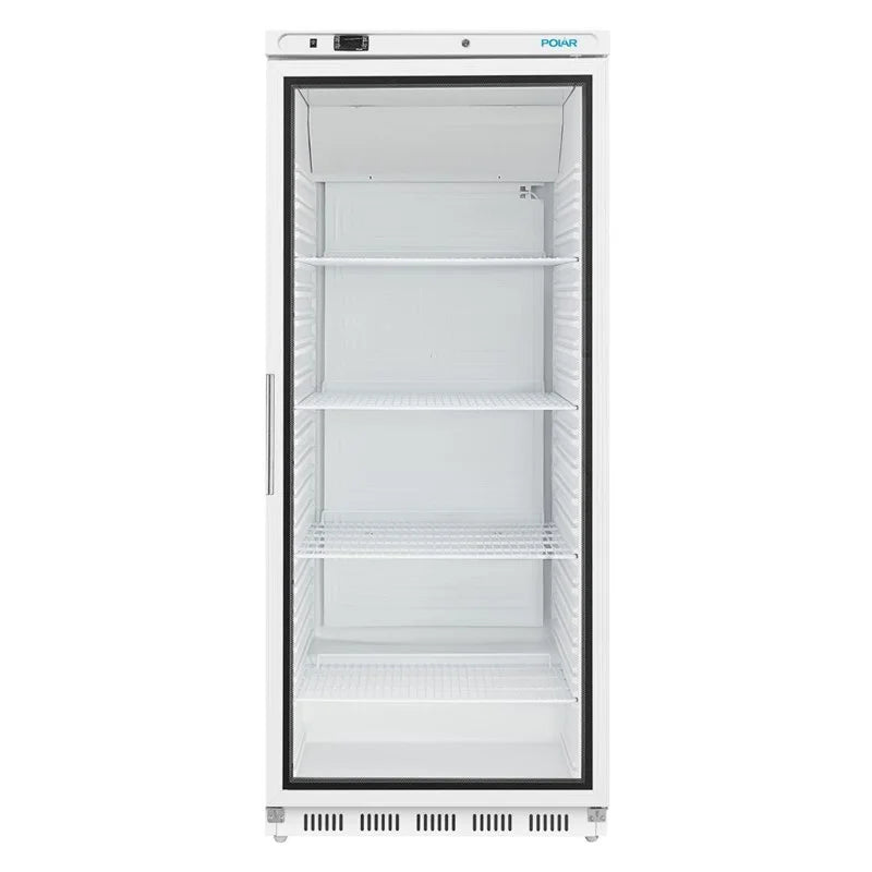 Polar C-Serie Lagerkühlschrank 600 Liter mit Glastür, weiß