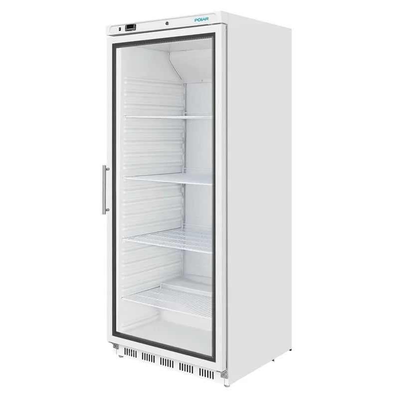 Polar C-Serie Lagerkühlschrank 600 Liter mit Glastür, weiß