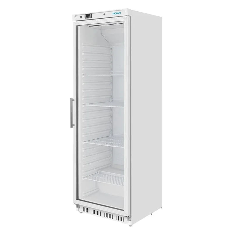 Polar C-Serie Lagerkühlschrank 400 Liter mit Glastür, weiß