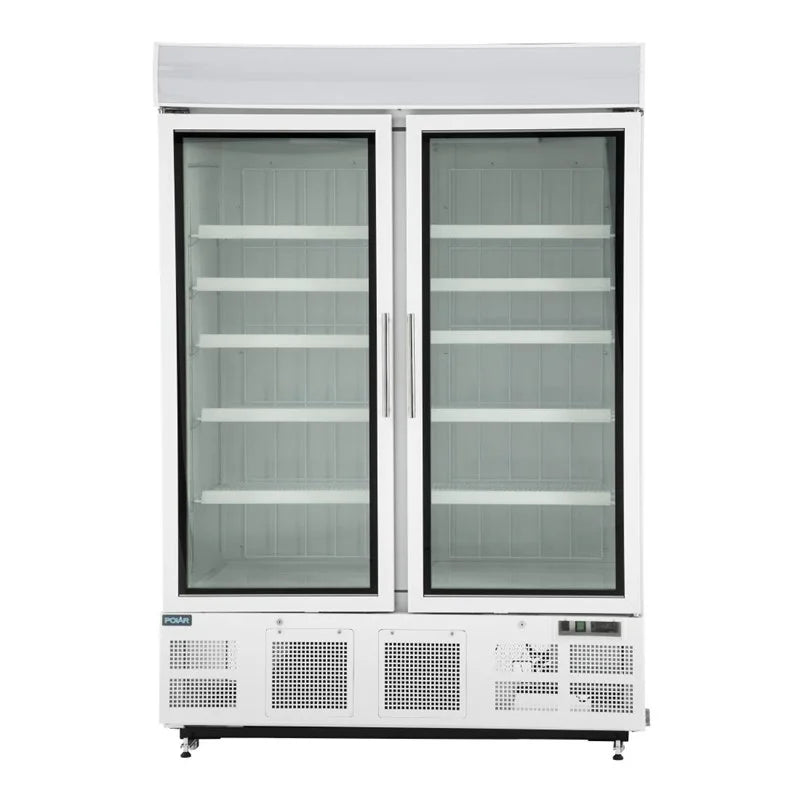 Polar G-Serie Gefrierschrank 920 Liter mit Glastür, weiß