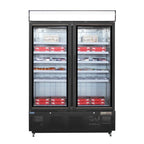 Polar G-Serie Gefrierschrank 920 Liter mit Glastür, schwarz