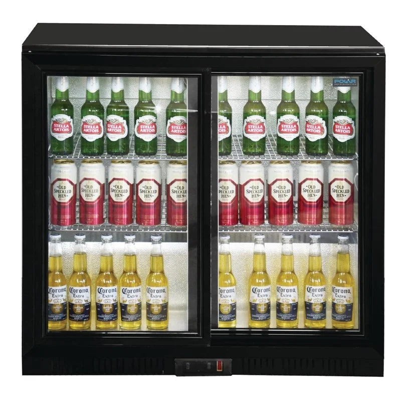 Polar G-Serie Barkühlschrank mit 2 Schiebetüren 208 Liter