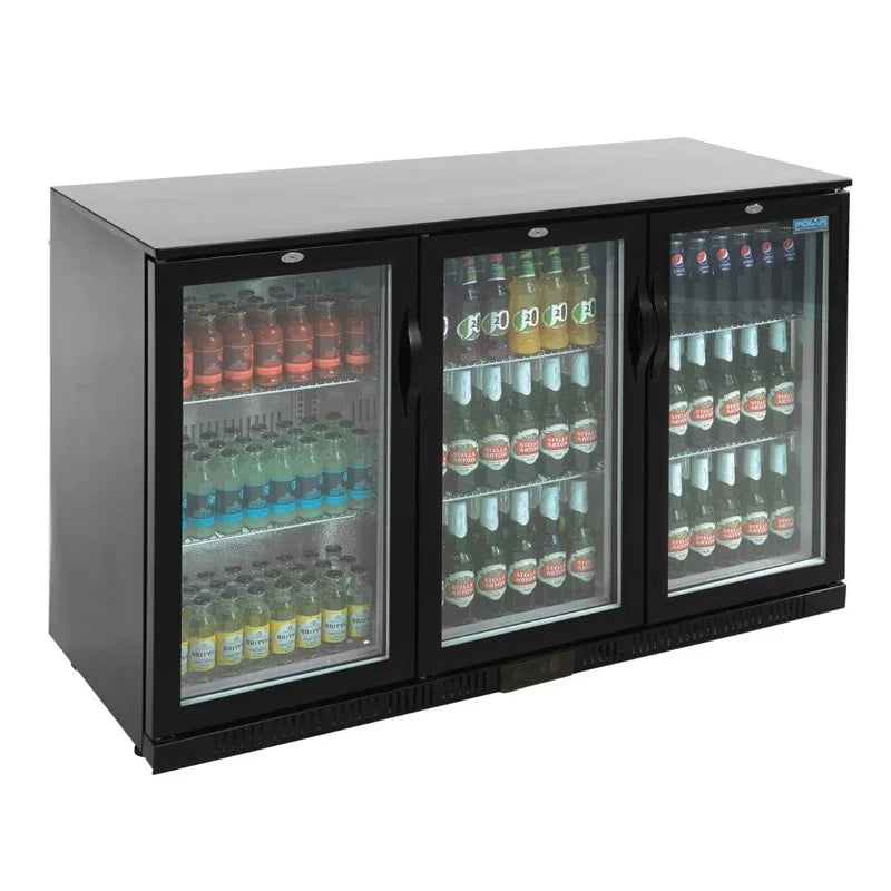 Polar G-Serie Barkühlschrank mit 3 Klapptüren 330 Liter