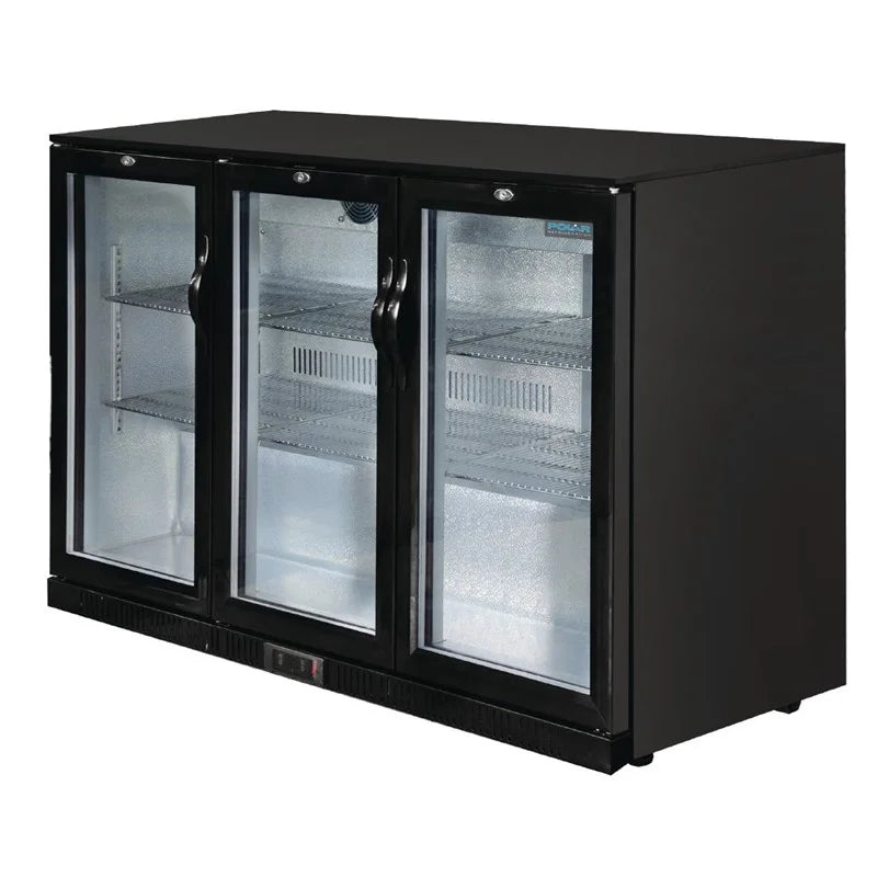 Polar G-Serie Barkühlschrank mit 3 Klapptüren 330 Liter