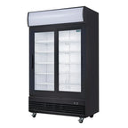 Polar G-Serie Getränkekühlschrank 950 Liter mit 2 Schiebetüren, schwarz