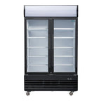 Polar G-Serie Getränkekühlschrank 950 Liter mit 2 Klapptüren, schwarz