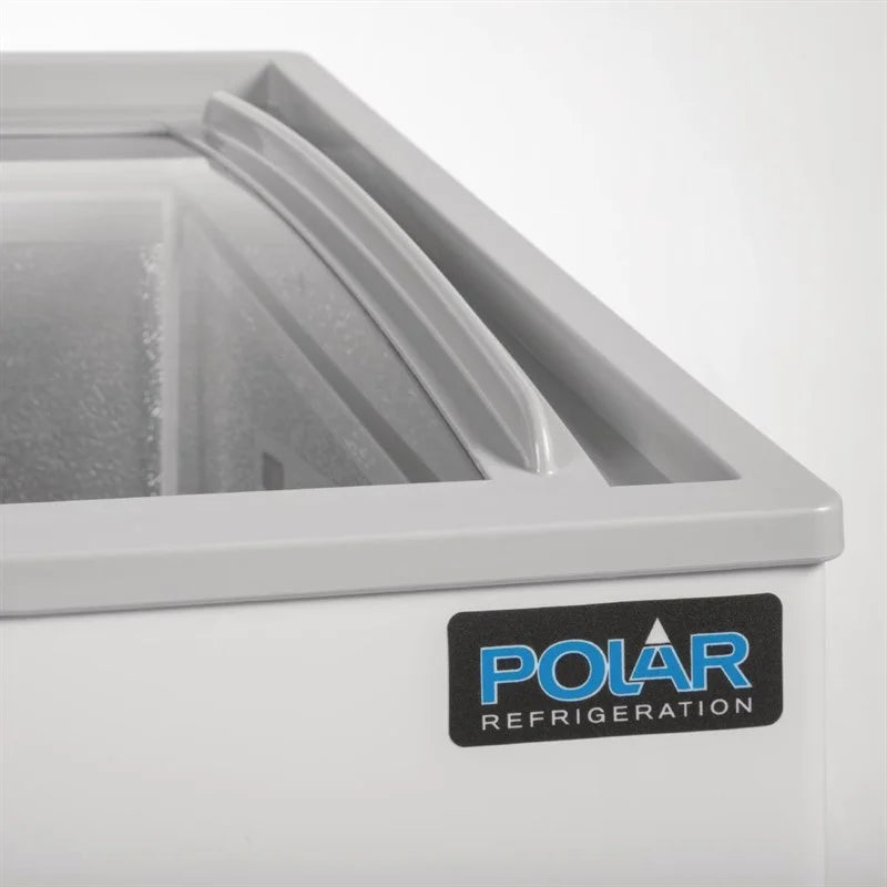 Polar G-Serie Tiefkühltruhe 200 Liter mit Glasschiebedeckel