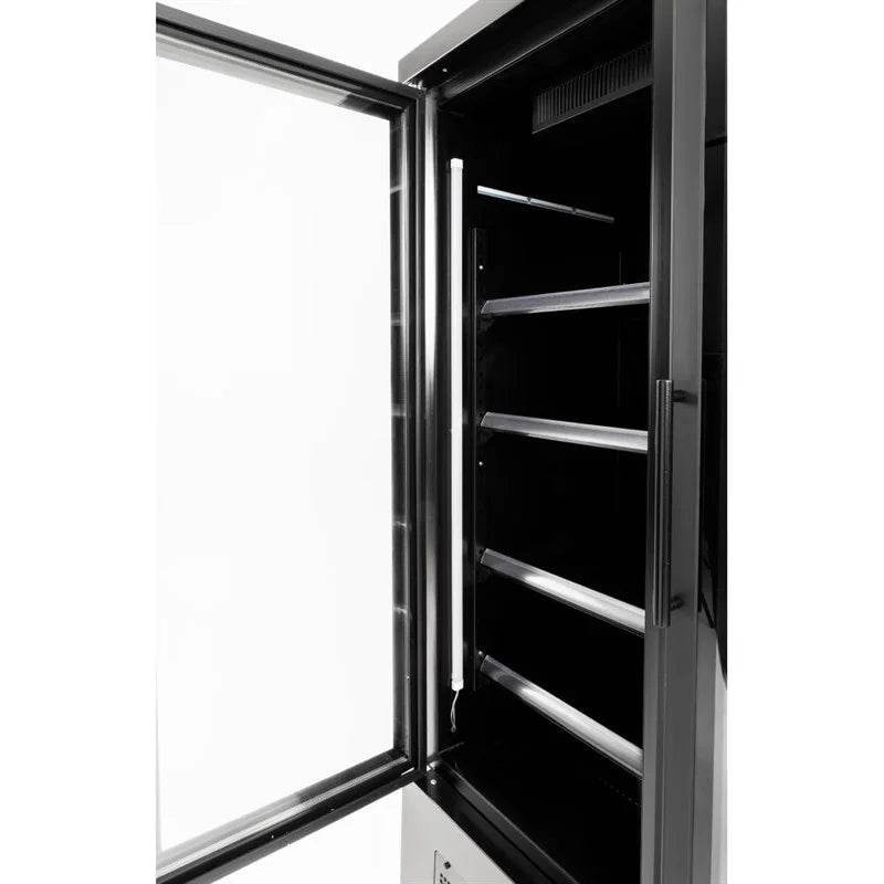 Polar G-Serie Gefrierschrank 744 Liter mit Glastür, 2-türig, schwarz