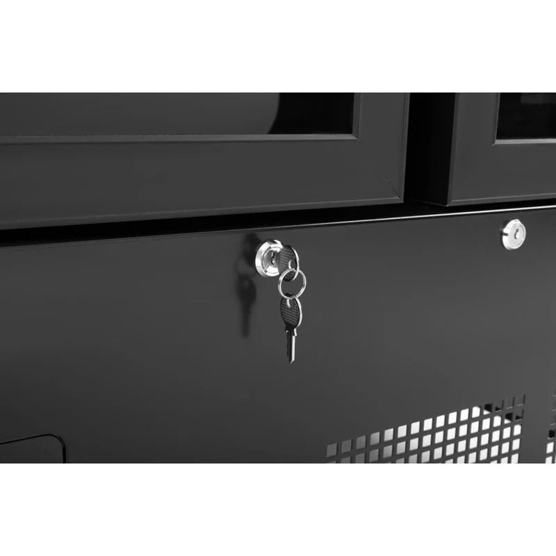 Polar G-Serie Gefrierschrank 744 Liter mit Glastür, 2-türig, schwarz