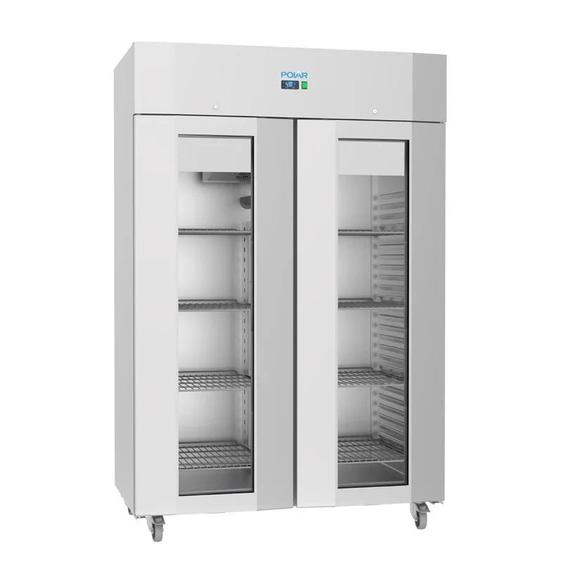 Polar U-Serie Gastro Gefrierschrank 1400 Liter mit Glastür, hohe Energieeffizienz