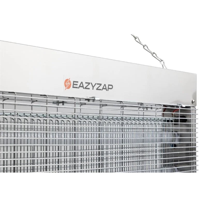 Eazyzap LED Insektenvernichter 150m² 20W, gebürsteter Edelstahl, energieeffizient