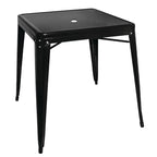 Bolero Bistro Quadratischer Stahltisch Schwarz 660mm