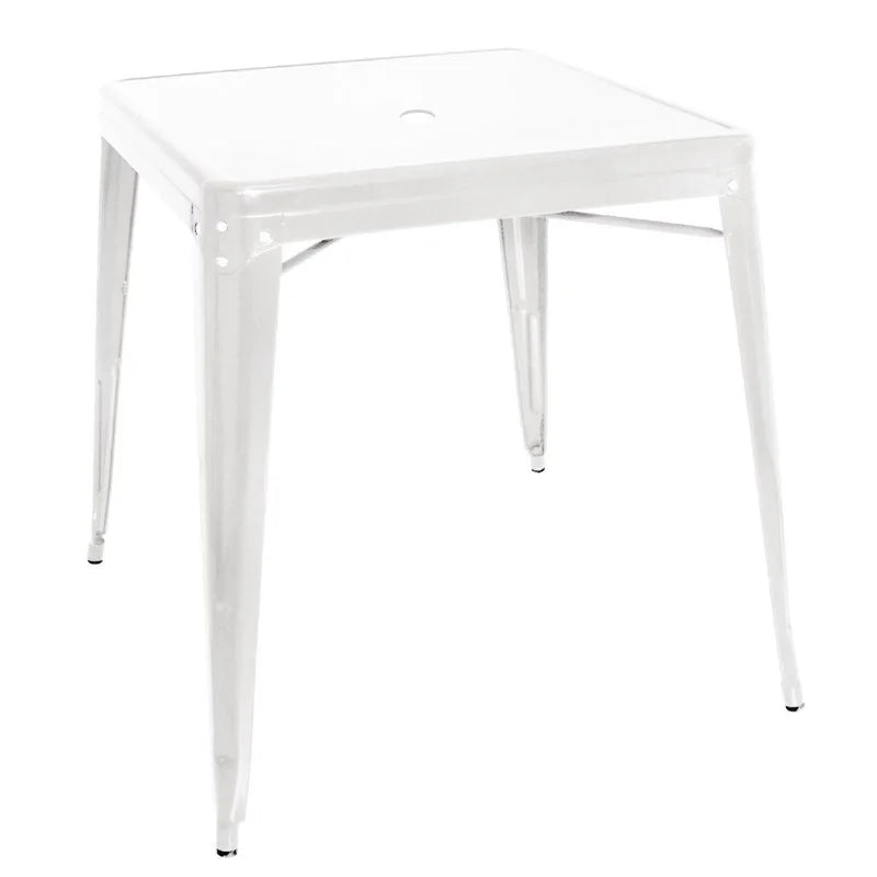 Bolero Bistro quadratischer Stahltisch weiß 668 mm