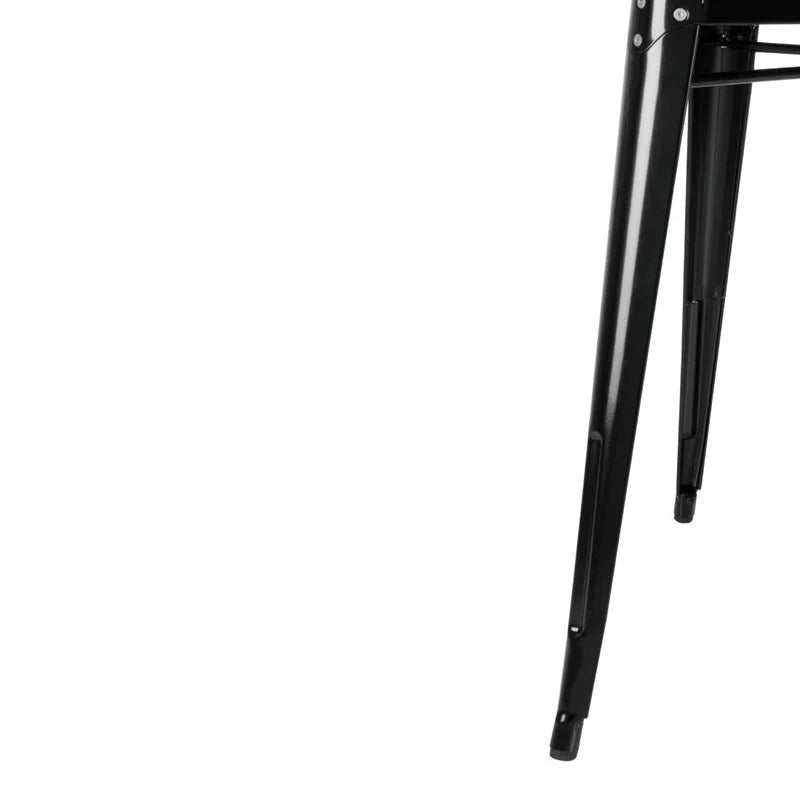 Bolero Bistro Quadratischer Stahltisch Schwarz 660mm