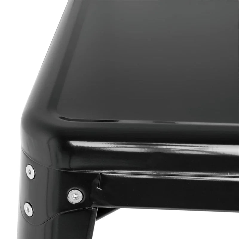 Bolero Bistro Quadratischer Stahltisch Schwarz 660mm