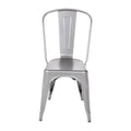 Bolero Bistro Stahl Beistellstühle Gun Metal Grau (4 Stück)