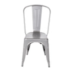 Bolero Bistro Stahl Beistellstühle Gun Metal Grau (4 Stück)