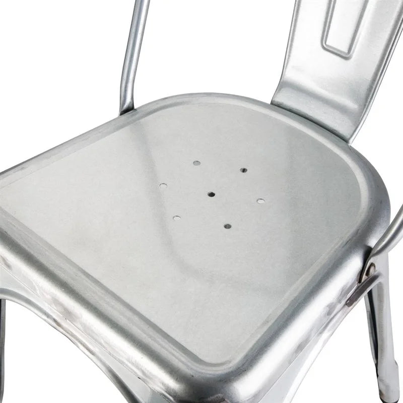 Bolero Bistro Stühle aus verzinktem Stahl (4 Stück)