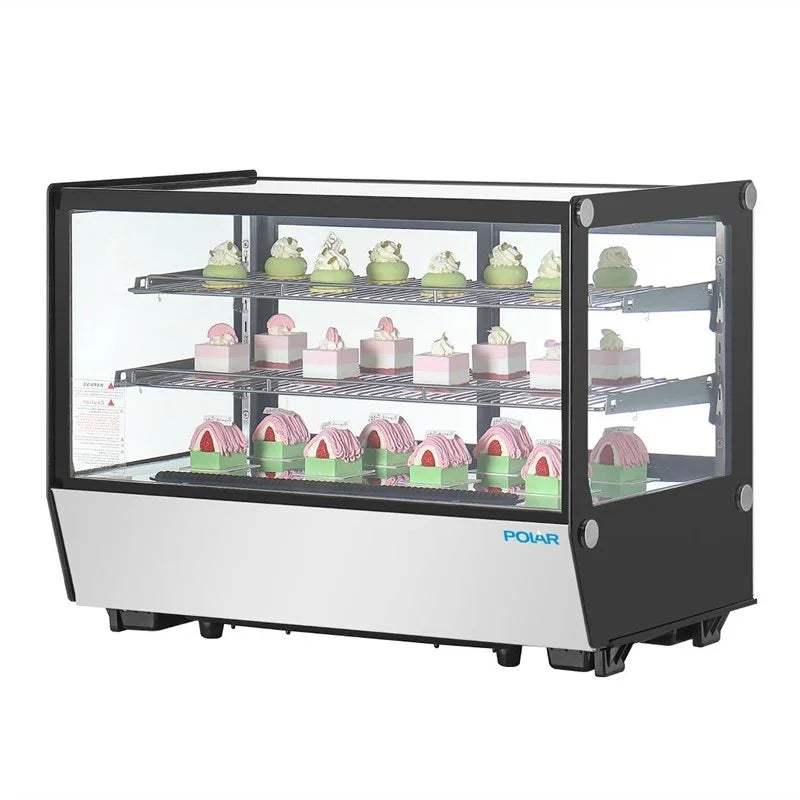 Polar G-Serie Tischkühlvitrine 160 Liter, quadratisch