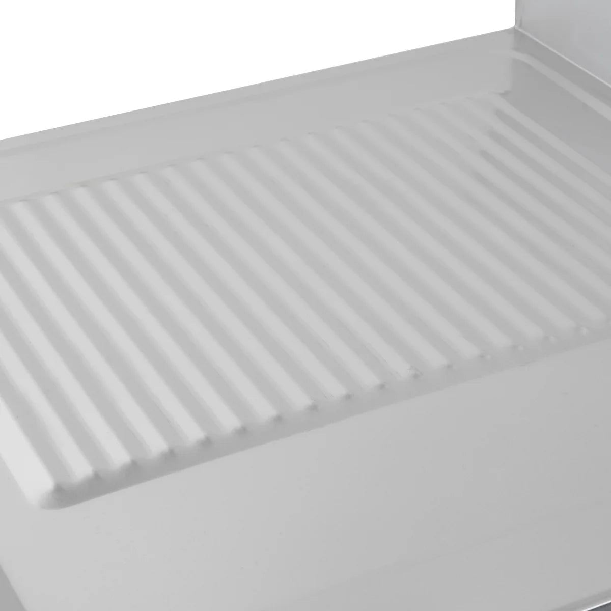 Spülzentrum Basic 12x7 mit 1 Becken rechts, Aufkantung und Grundboden