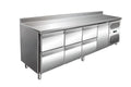 A&S Kühltisch VIP 600 1/6 2230 mm GN1/1, mit Aufkantung