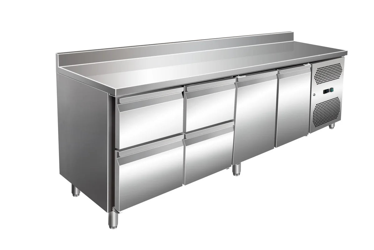 A&S Kühltisch VIP 600 2/4 2230 mm GN1/1, mit Aufkantung