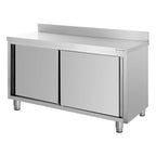 Edelstahl-Arbeitsschrank ECO 15x7 mit Aufkantung